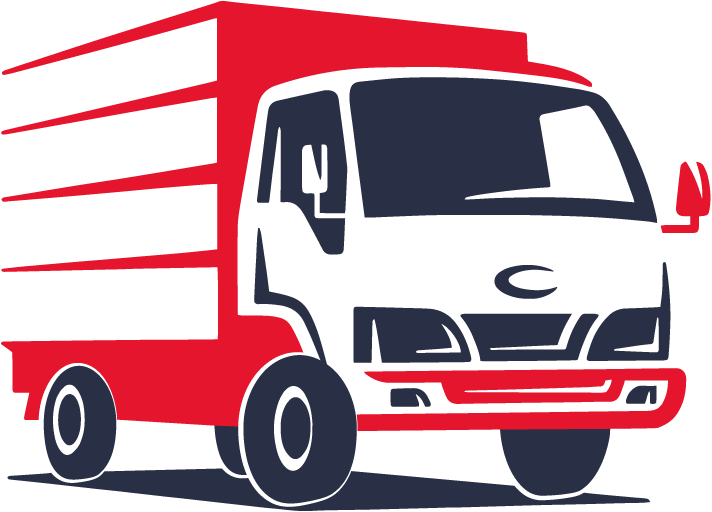 Vektorgrafik eines Transport LKW